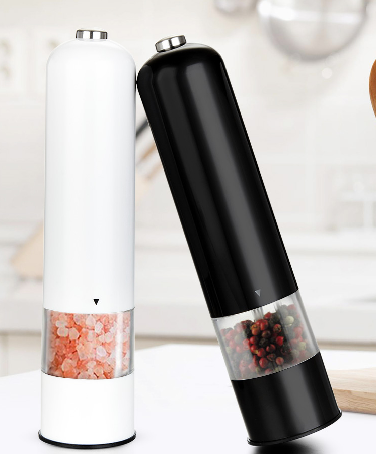 Electric Salt & Pepper Grinder – Adjustable Coarseness Automatic Spice Mill