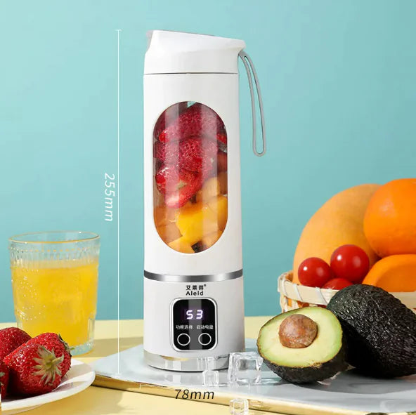 Portable Smoothie Blender Bottle – Rechargeable Mini Juicer for Travel & Gym