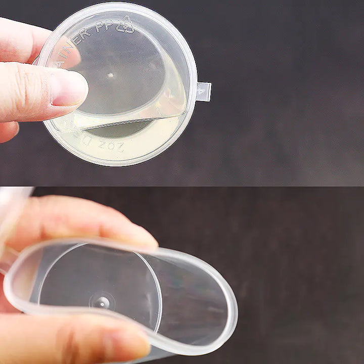 25ml Disposable Sauce Containers – 100pcs Plastic Condiment Cups with Lids