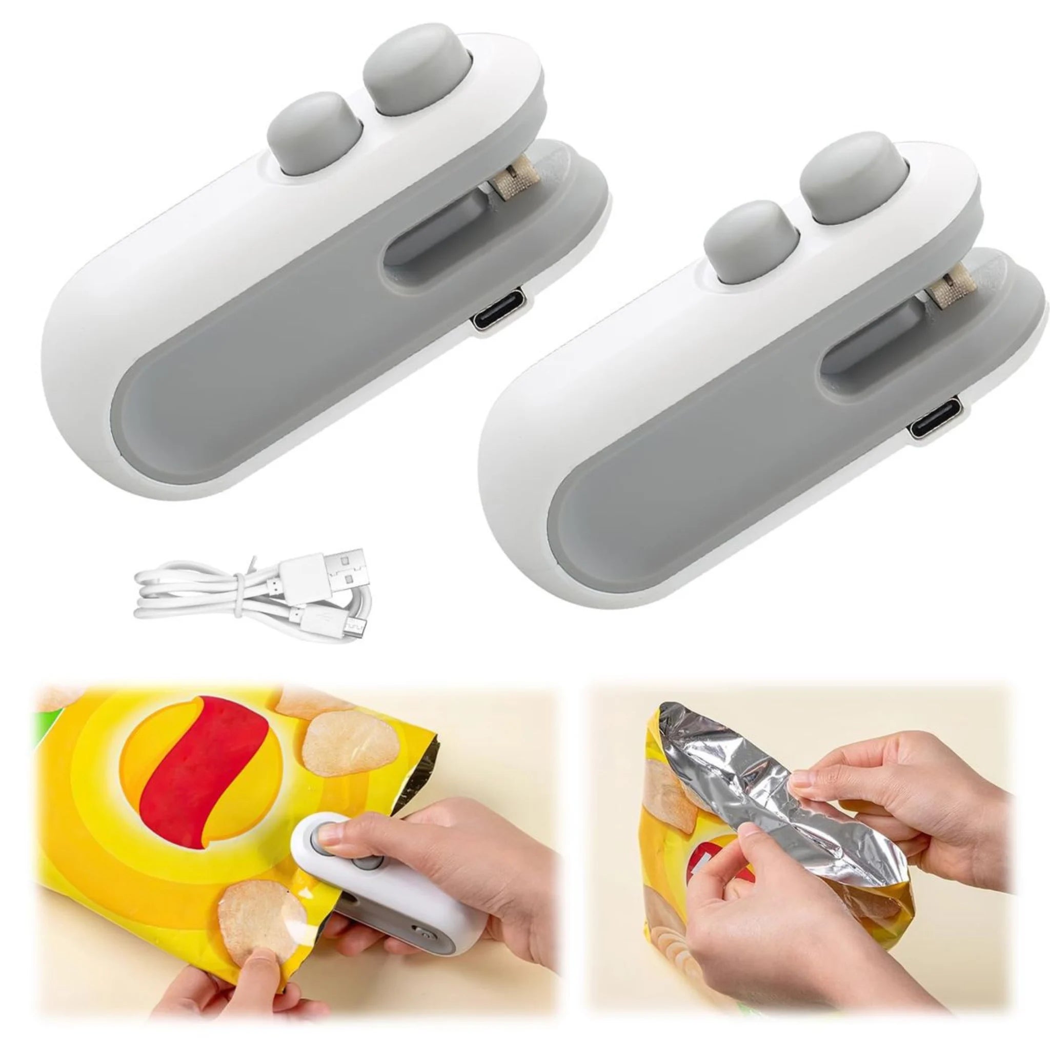 2-in-1 USB Mini Bag Sealer for Food and Snacks