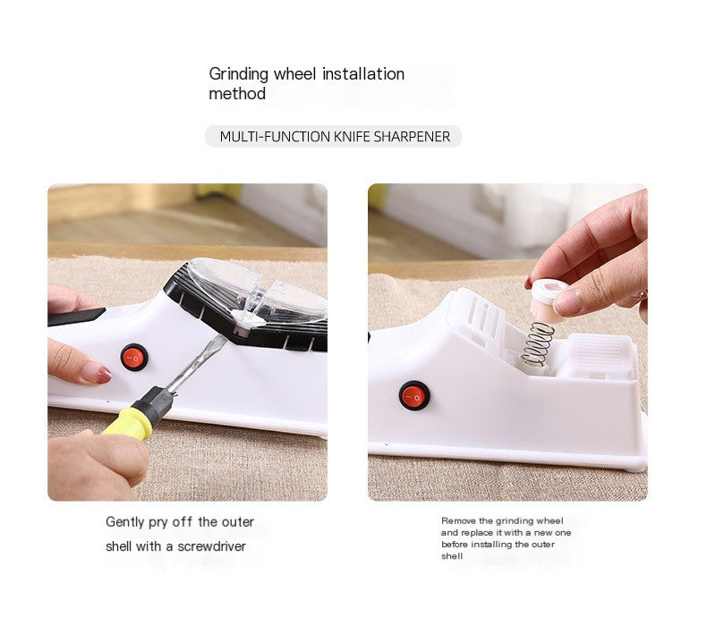 Portable Electric Knife Sharpener – USB & Power Cord Blade Sharpening Machine