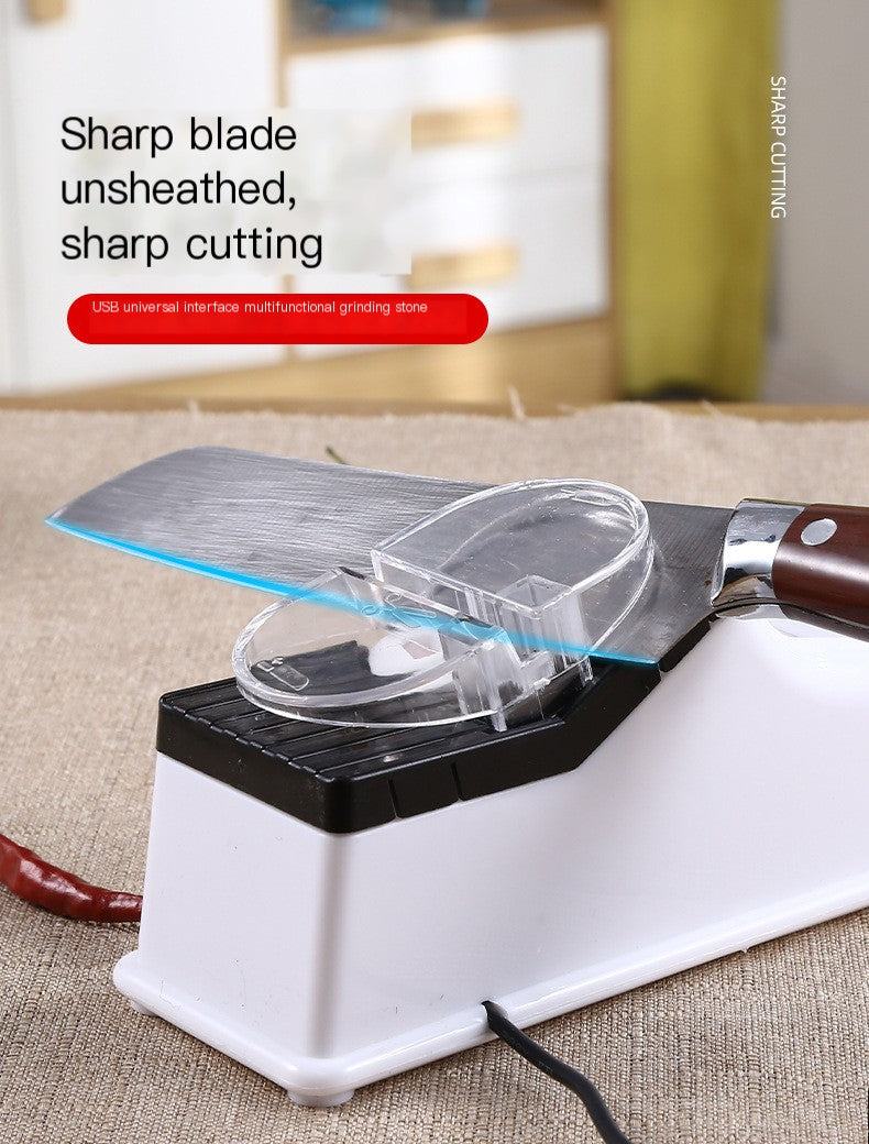 Portable Electric Knife Sharpener – USB & Power Cord Blade Sharpening Machine
